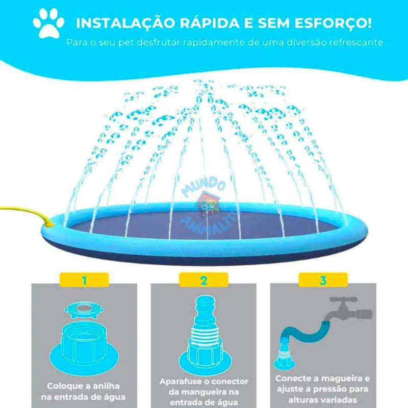 Piscina para Cachorro com Chafariz